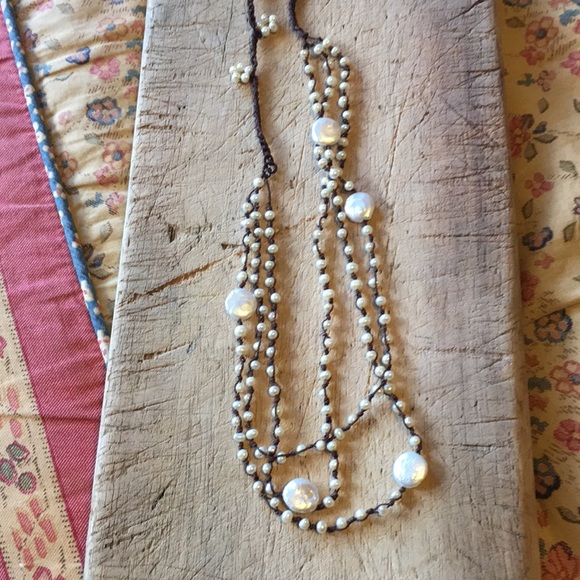 Freshwater pearl woven 3 strand necklace😍 - Picture 5 of 5